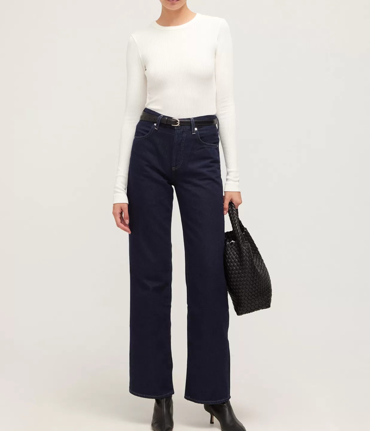 Store Bina Long Sleeve Crewneck In Pashmina Tops