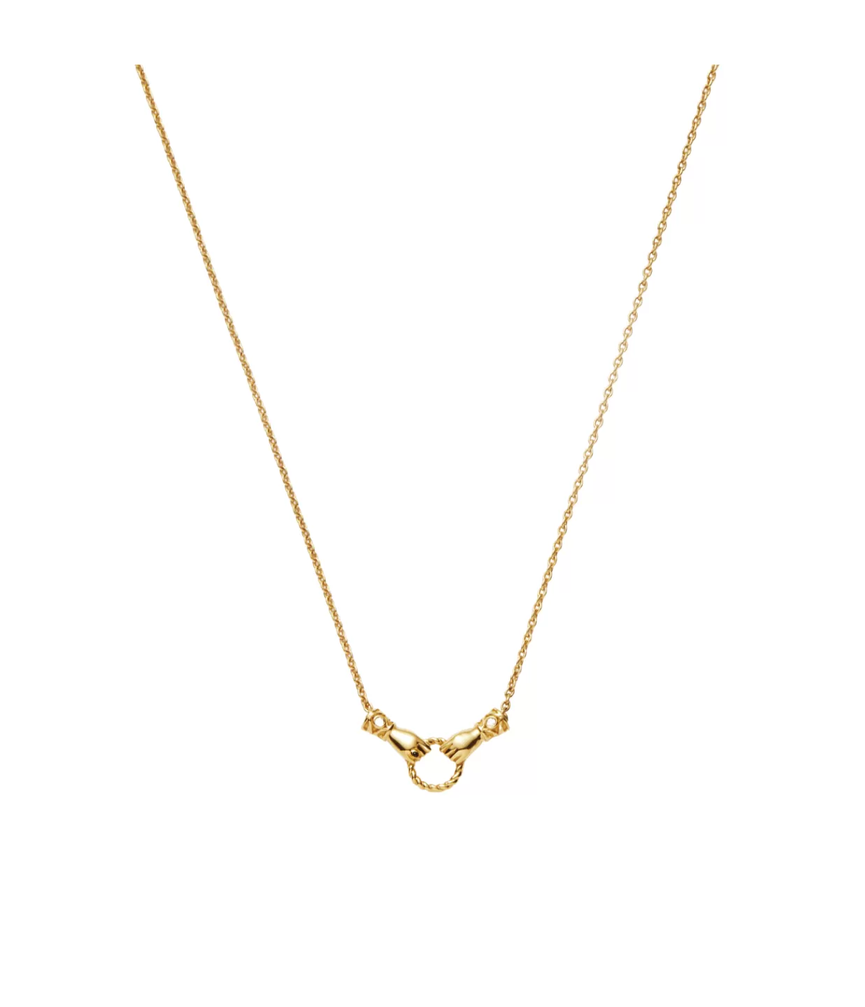 Online Harris Reed In Good Hands Mini Pendant Slider Necklace In Gold Jewellery | Necklaces